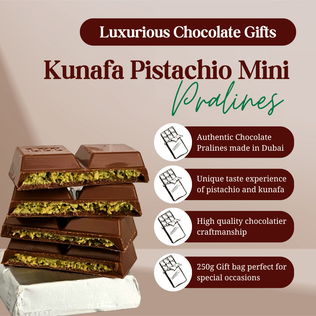 Original Dubai Kunafa Chocolate Minis 250g