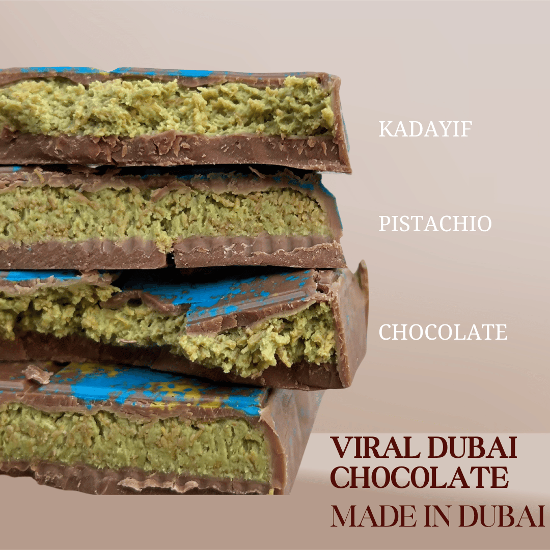 Original Dubai Kunafa Chocolate 200g 3-Pack